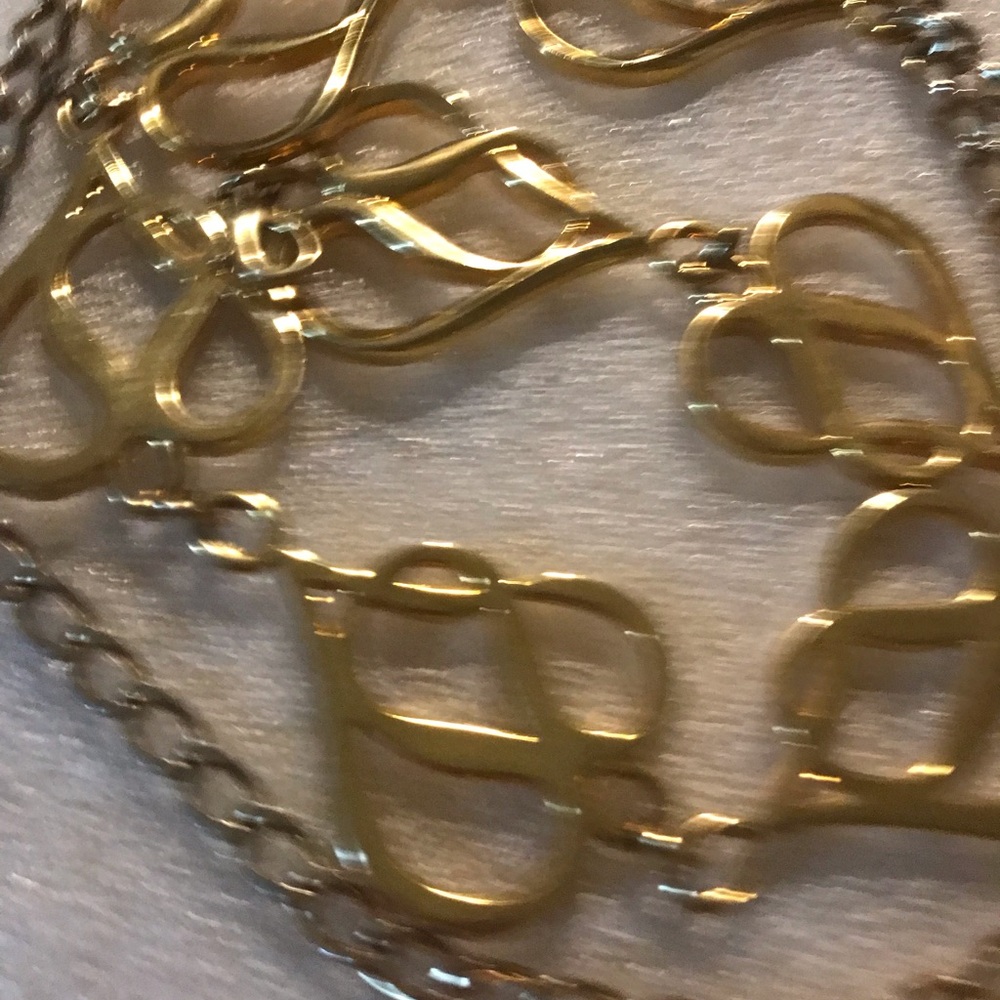 Gold Link Heart Chain Belt - Women Jewelry